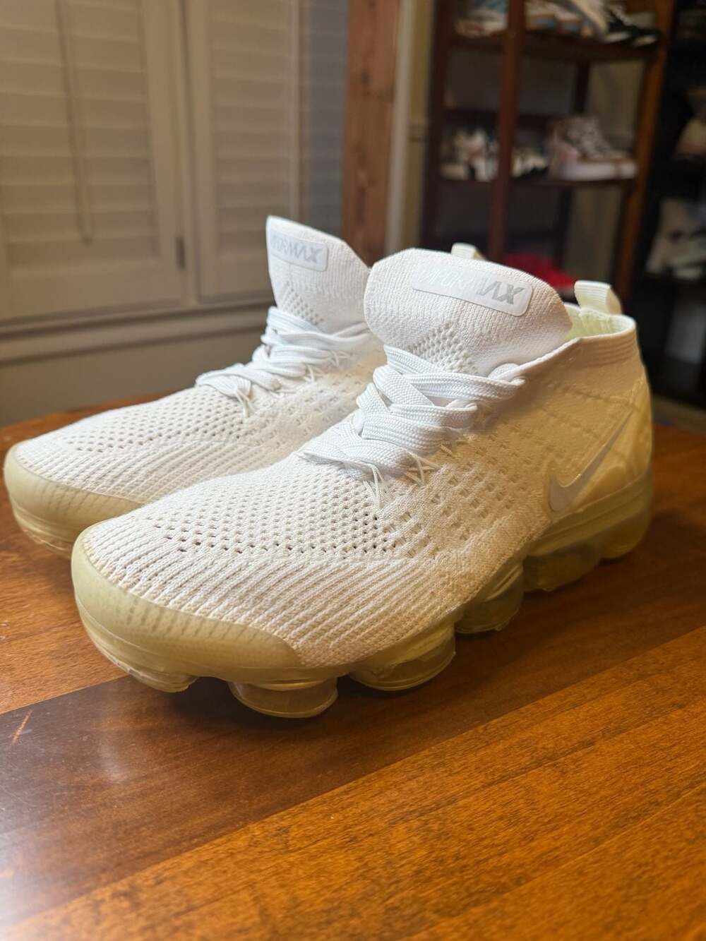 Nike Air VaporMax Flyknit 2 White Pure Platinum Running Shoes 942842-100